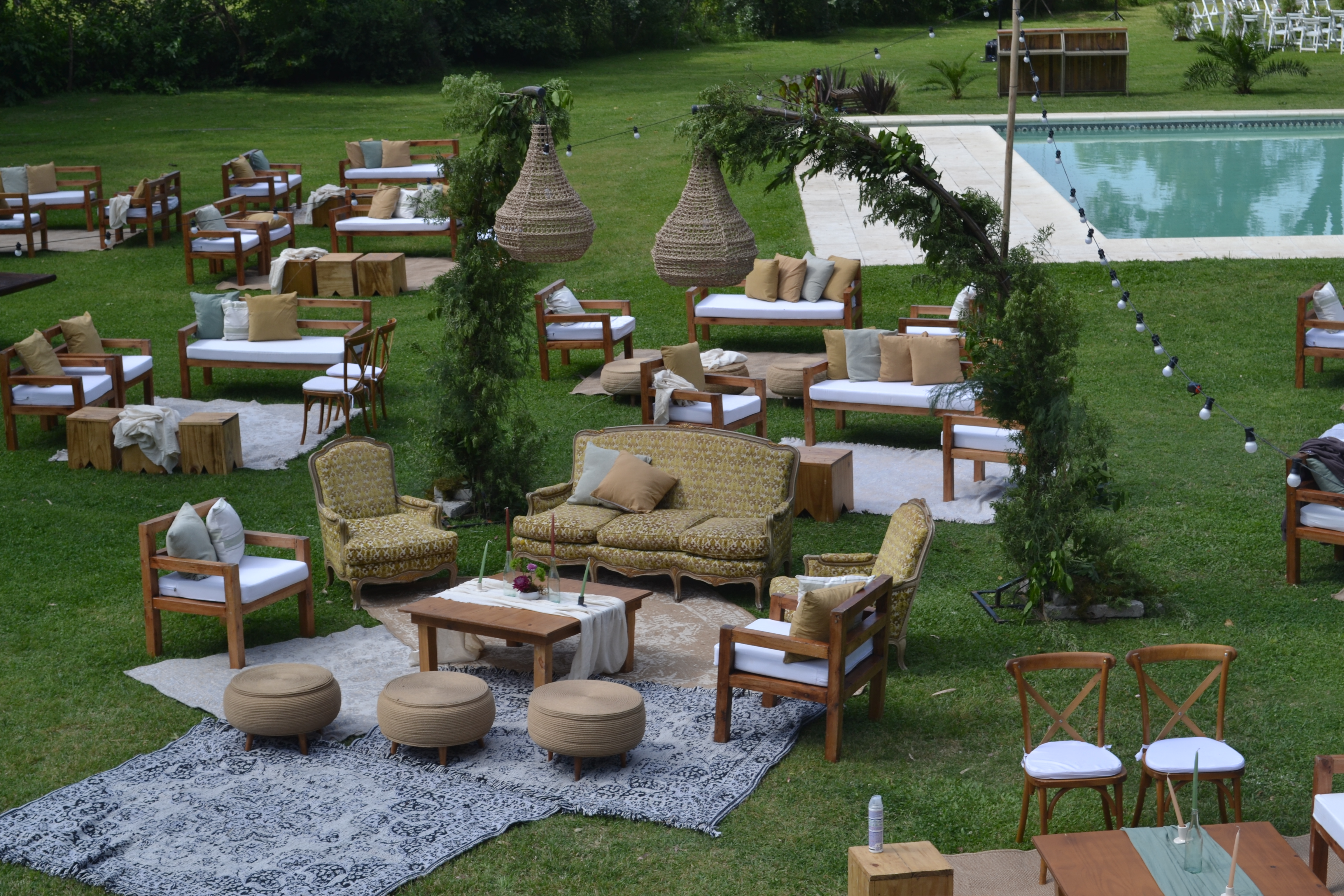 Vista aérea de la recepción en Polo Park